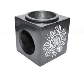 Soap Stone Oil Burner - Om Symbol - Image 2