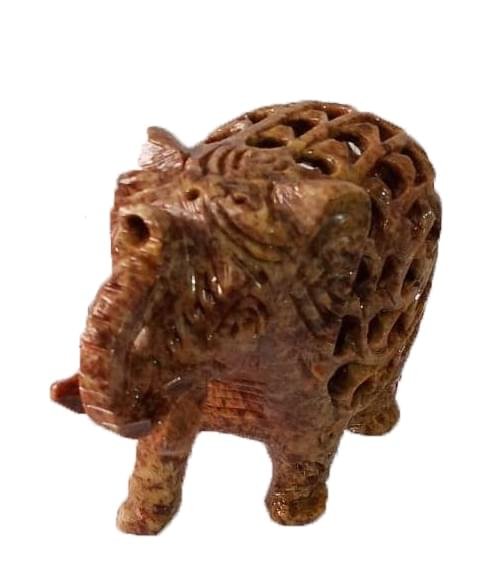 Soap Stone Elephant W/Cut Baby - Image 5