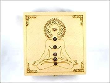 Chakra Box with Round Chakra Engraved Stone Sets - Image 3
