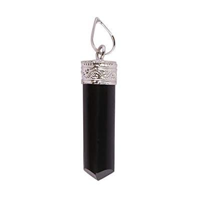 Black Tourmaline Pencil Pendant