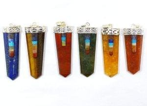 Flat 7 Chakra Pencil  Pendant - Image 5