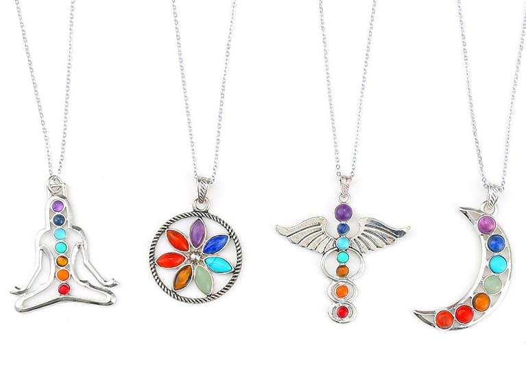 Pendants 7 Chakra ( German Silver ) In Assorted Designs