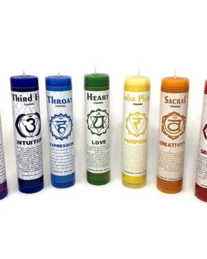 7 Chakra Candle Set