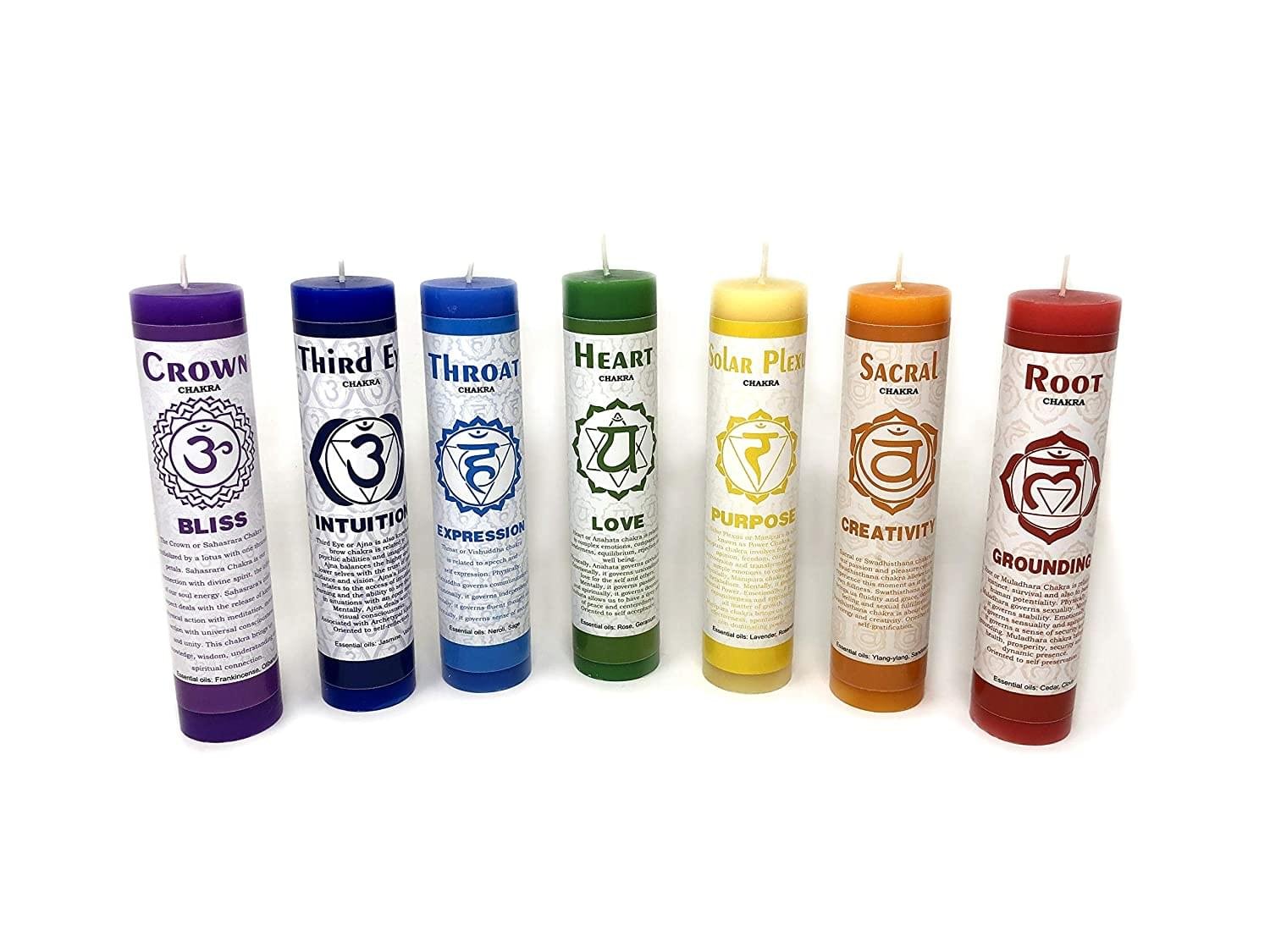 7 Chakra Candle Set