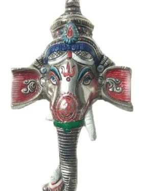 Aluminium Big Ganesh Face Wall Hanging
