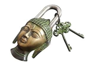Tibetan Antique Lock - Lord Buddha - Image 2