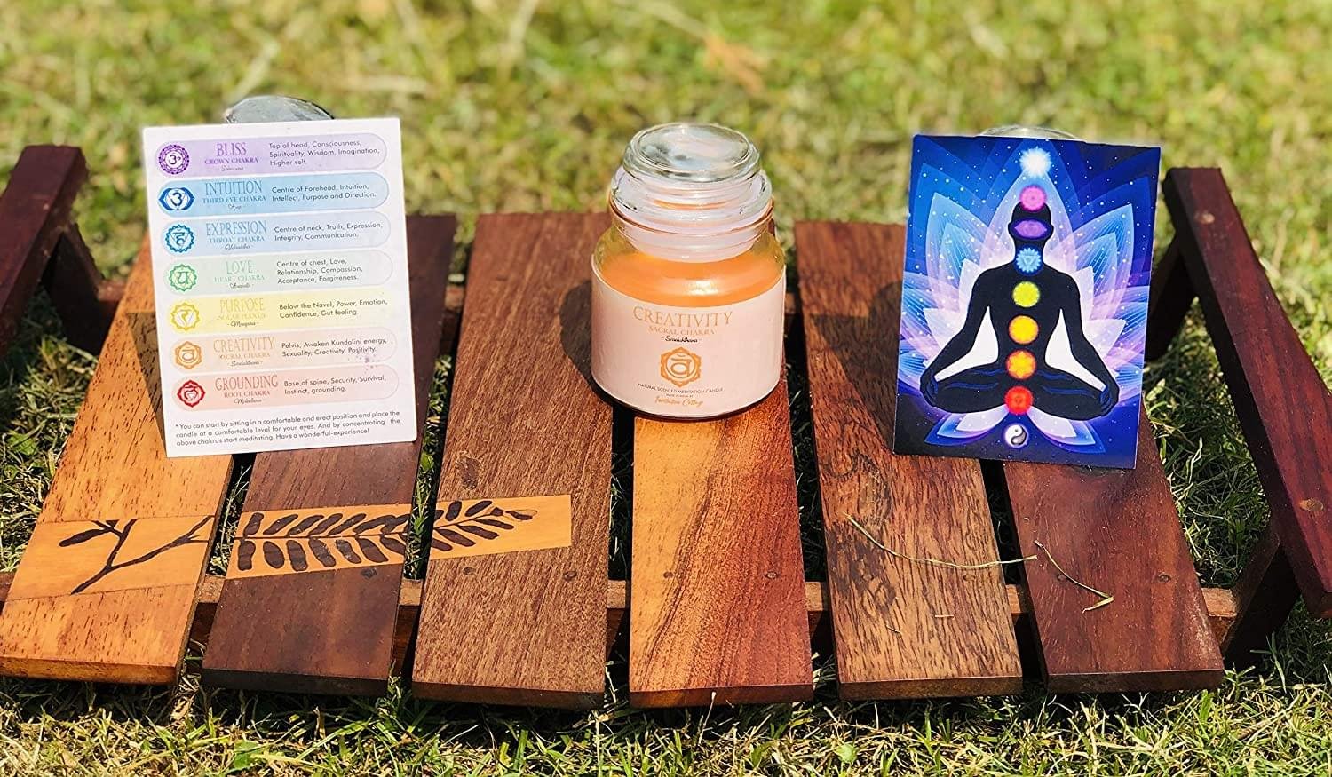 7 Chakra Scented Glass Jar Candle