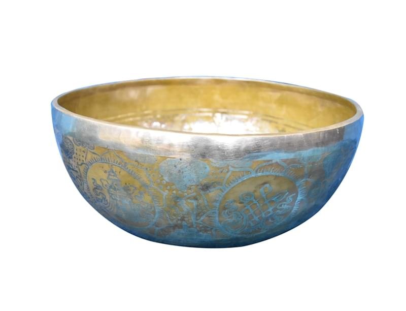 Handmade Singing Bowl With Foot Carving - Image 2