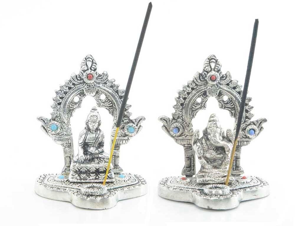 Aluminium Ganesh/Buddha Incense Holder
