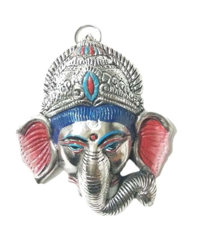 Aluminium Small Ganesh Face Wall Hanging - Image 2