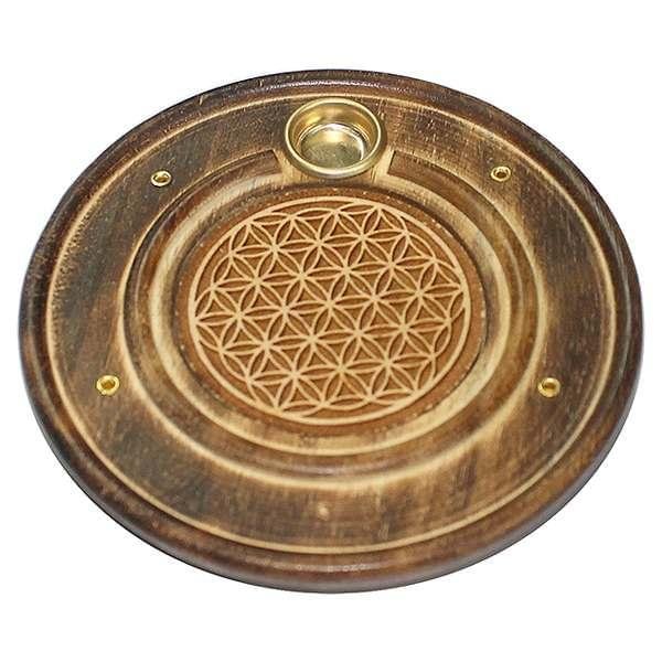 Wooden Incense Patti & Plate - Image 8