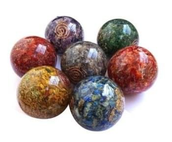 Chakra Orgone Chips Ball