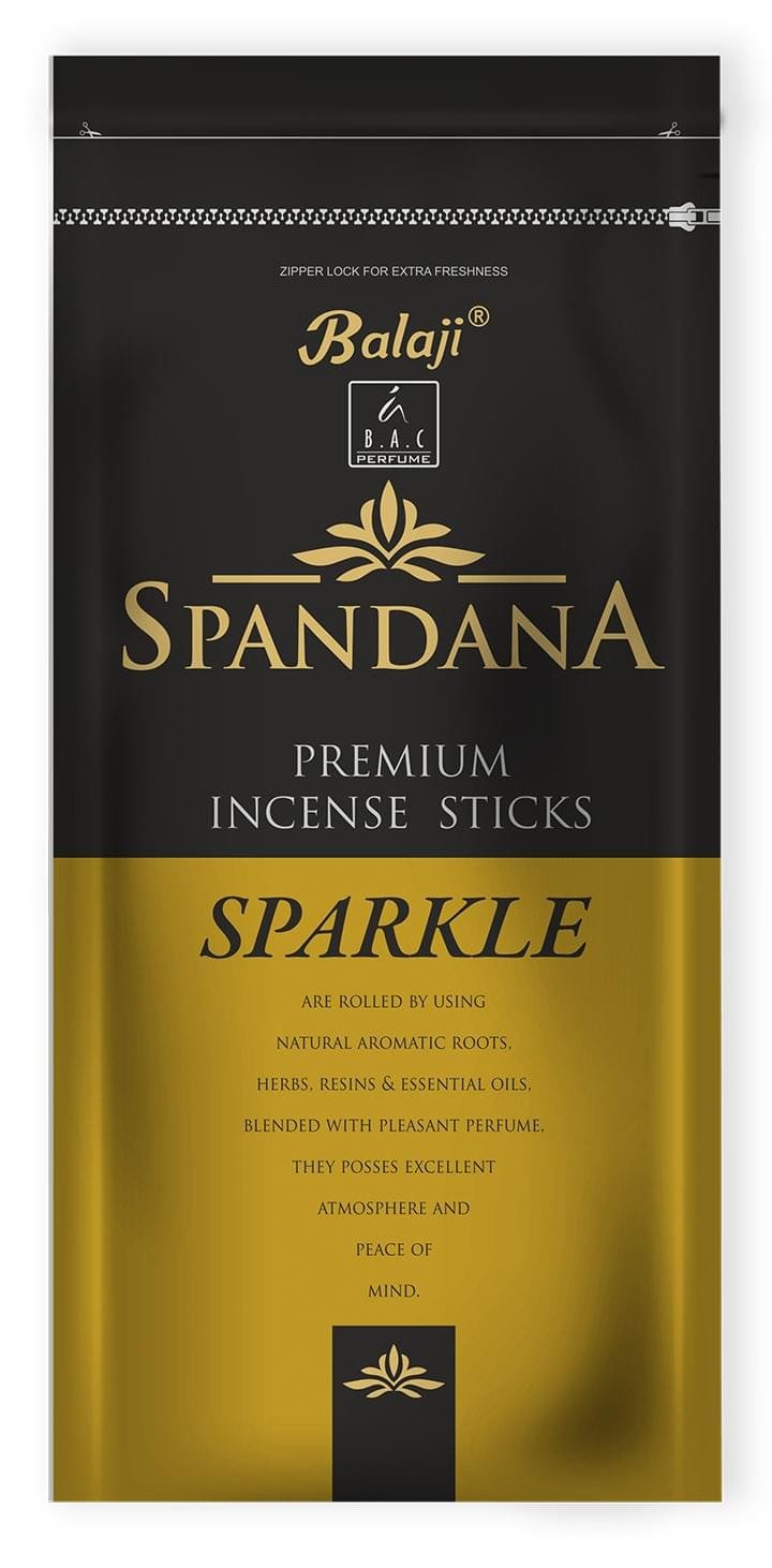 Spandana Premium Incense Sticks -  130 Gram Zipper Pouch Insense - Image 3
