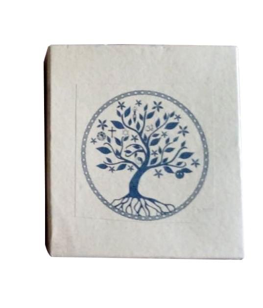 Brass Singing Bowl - Tree Of Life Design With Cushion & Cardboard Box - Image 2