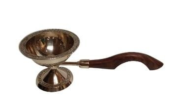 Brass Dhoop Dan with Wooden