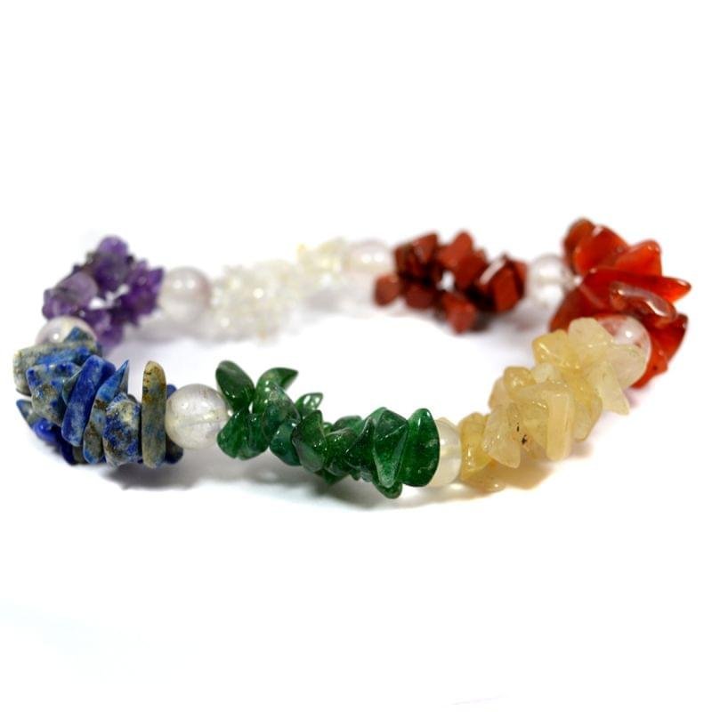 7 Chakra Chip Bracelet