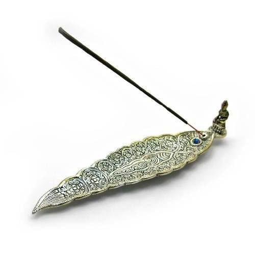 Aluminum leaf incense holder With Ganesha / Buddha - Image 2