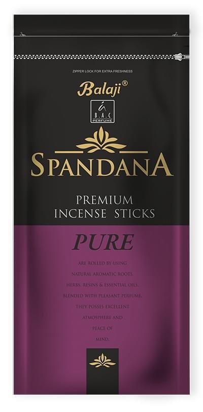 Spandana Premium Incense Sticks -  130 Gram Zipper Pouch Insense - Image 4