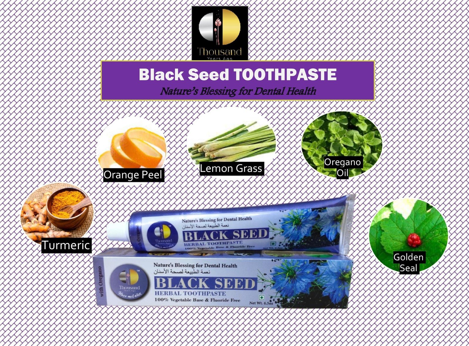 Thousand Years Ago Toothpaste Black Seed