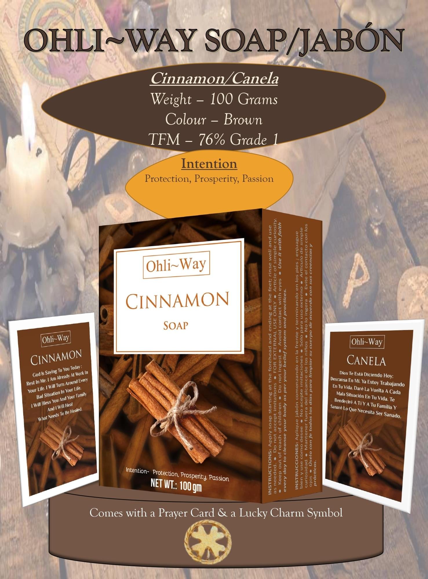 Ohli~way Esoteric Soap Cinnamon soap ohli way