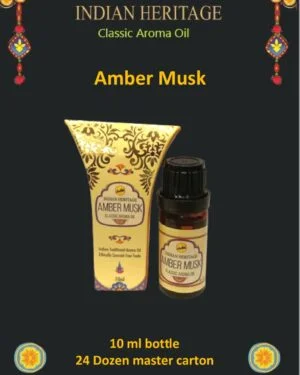 Sreevani Perfume Oils (10 ml) Classic Aroma Amber Musk Indian Heritage