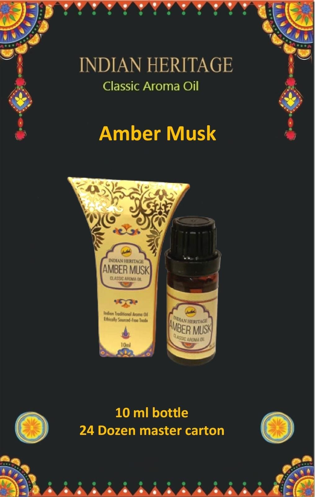 Sreevani Perfume Oils (10 ml) Classic Aroma Amber Musk Indian Heritage