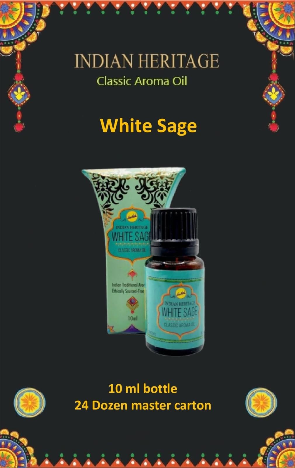 Sreevani Perfume Oils (10 ml) Classic Aroma White Sage Indian Heritage