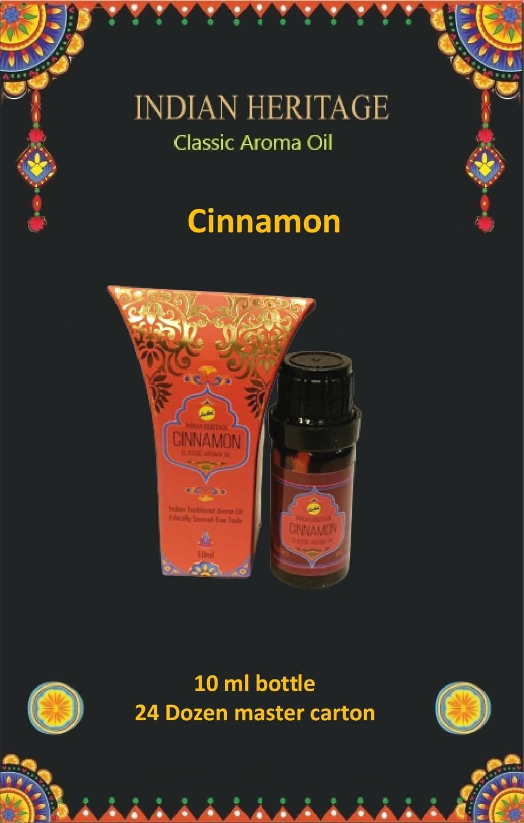 Sreevani Perfume Oils (10 ml) Classic Aroma Cinnamon Indian Heritage