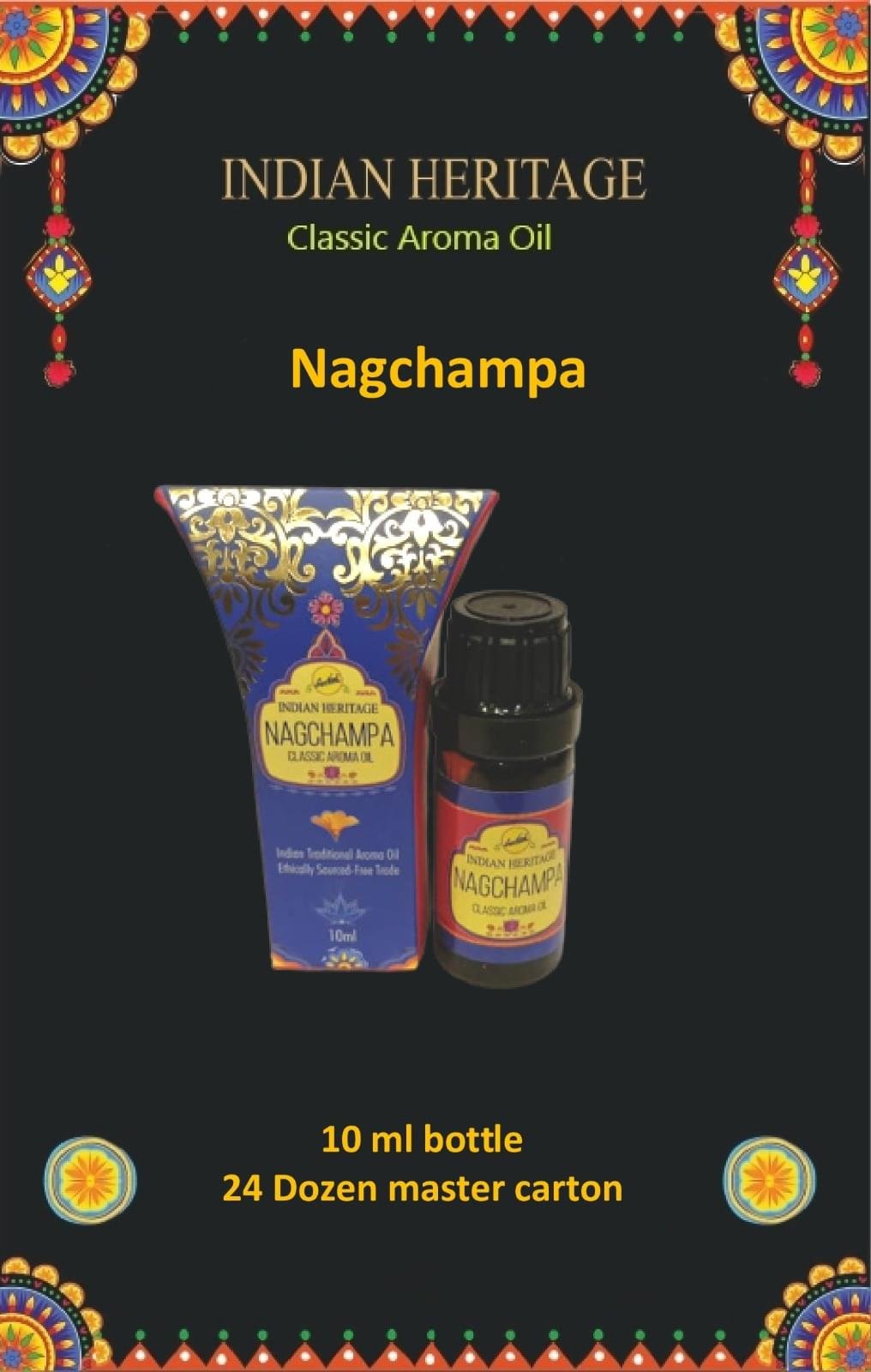 Sreevani Perfume Oils (10 ml) Classic Aroma Nagachampa Indian Heritage