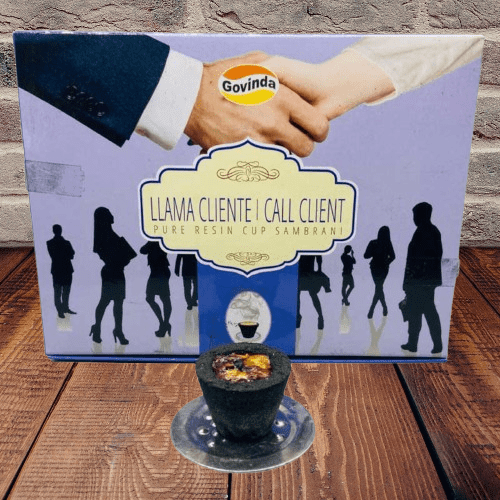 Govinda Pure Resin Incense Cup Sambrani box  of 12 Cups  Llama Client Call Client