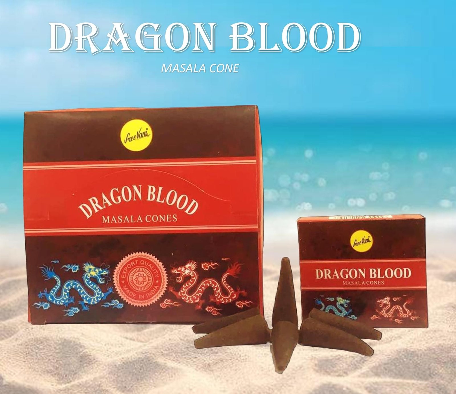 Sreevani Natural Masala Incense Cones Dragon Blood