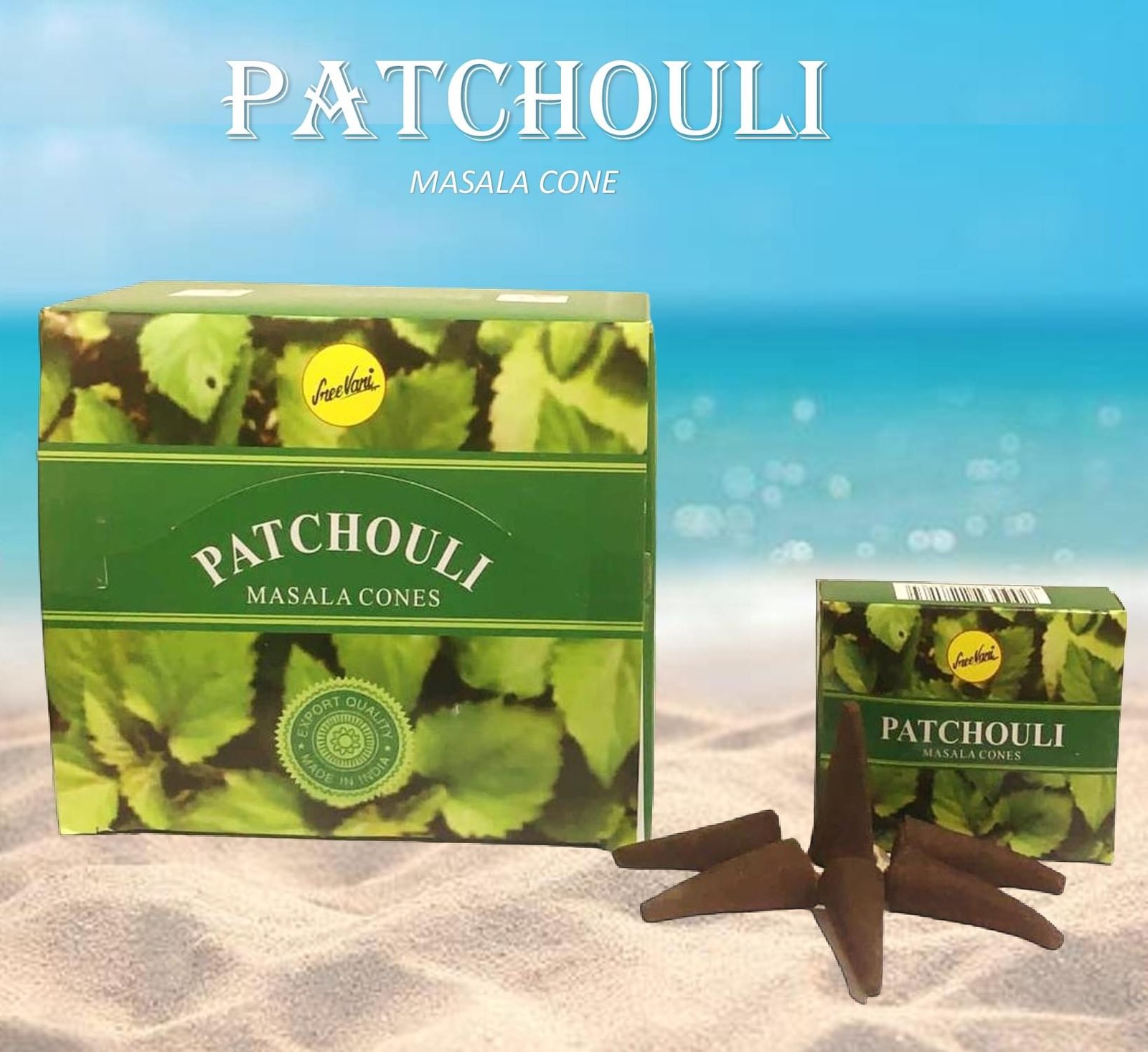 Sreevani Natural Masala Incense Cones Patchouli