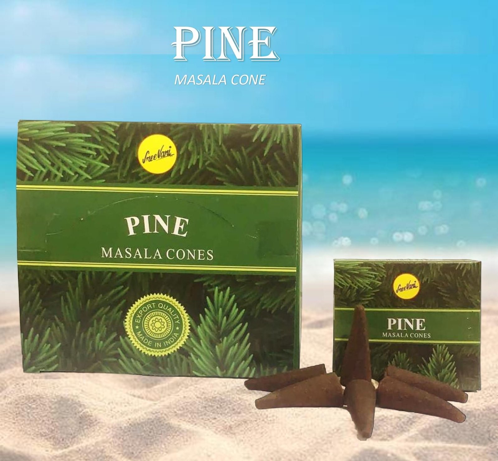 Sreevani Natural Masala Incense Cones Pine