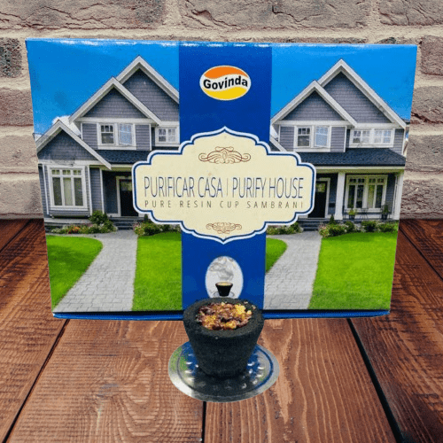Govinda Pure Resin Incense Cup Sambrani box  of 12 Cups  Purificar Casa | Purify House