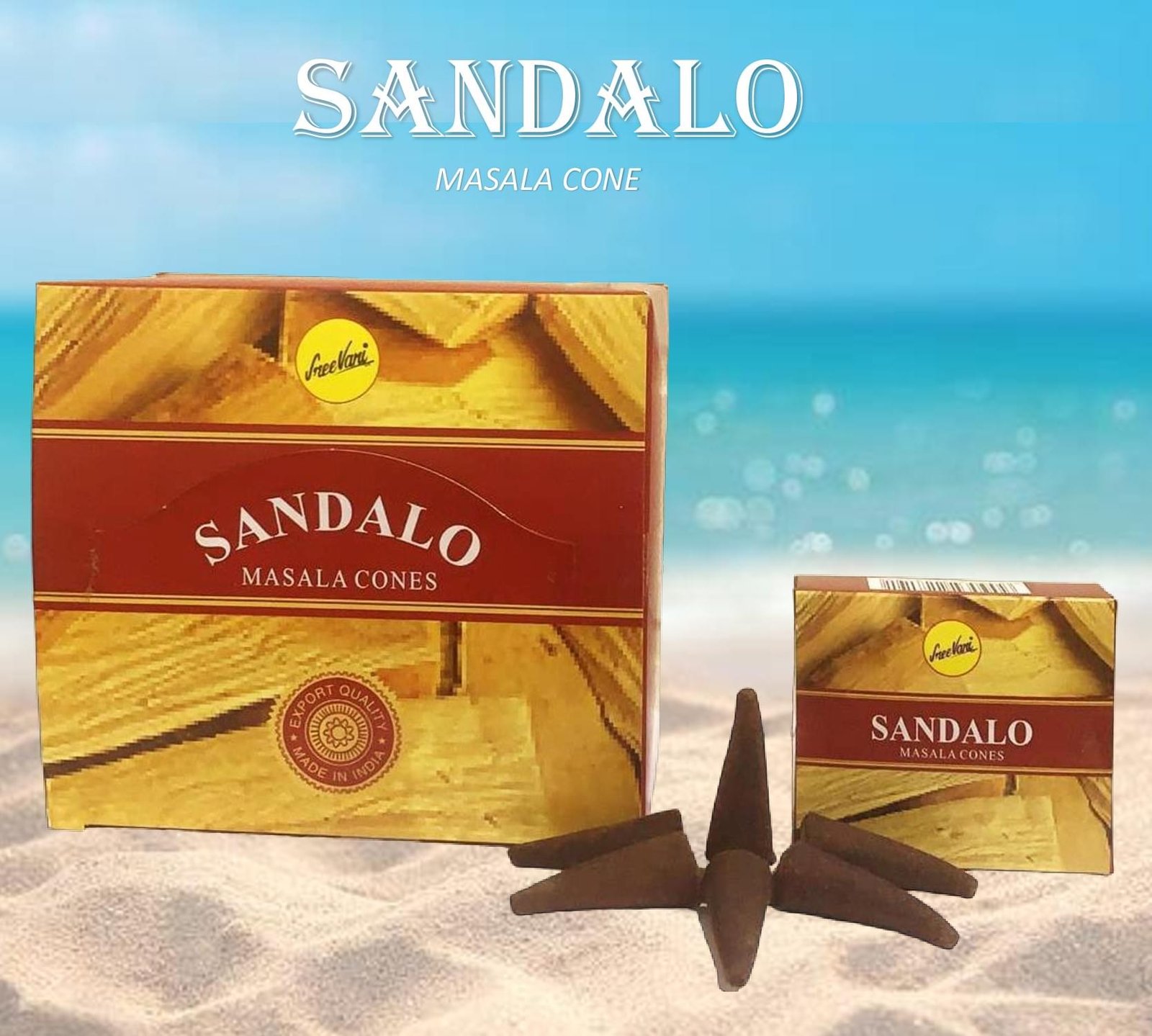Sreevani Natural Masala Incense Cones Sandalo