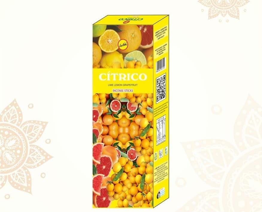 Sreevani Hexa Incense Citrico Lime Lemon GrapeFruit Incense Sticks