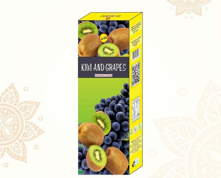 Sreevani Hexa Incense Kiwi and Grapes Incense Sticks