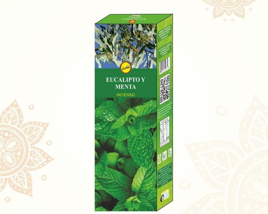 Sreevani Hexa Incense Eucalipto Y Menta  Incenso