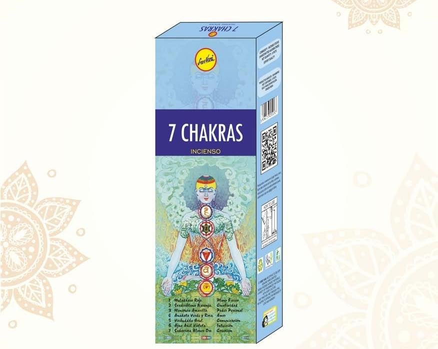 Sreevani Hexa Incense 7 Chakras Incenso