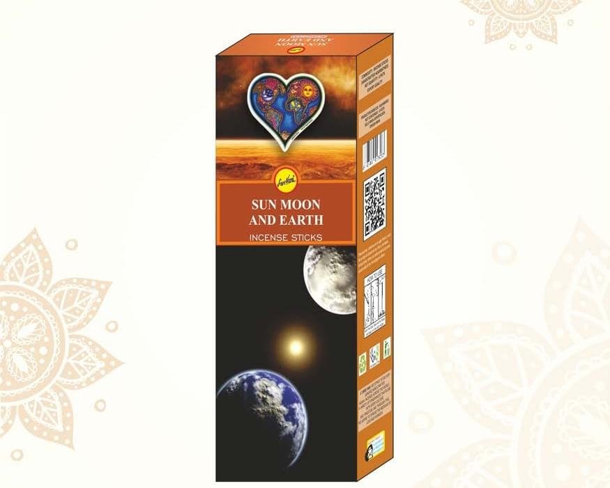 Sreevani Hexa Incense Sun Moon and Earth Incense Sticks