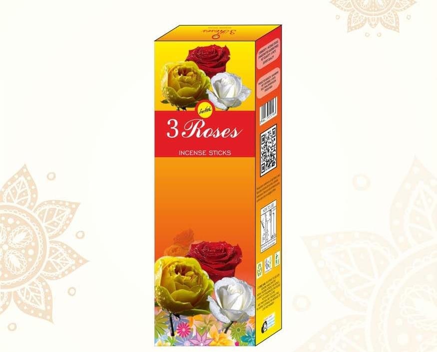 Sreevani Hexa Incense 3 roses Incense Sticks