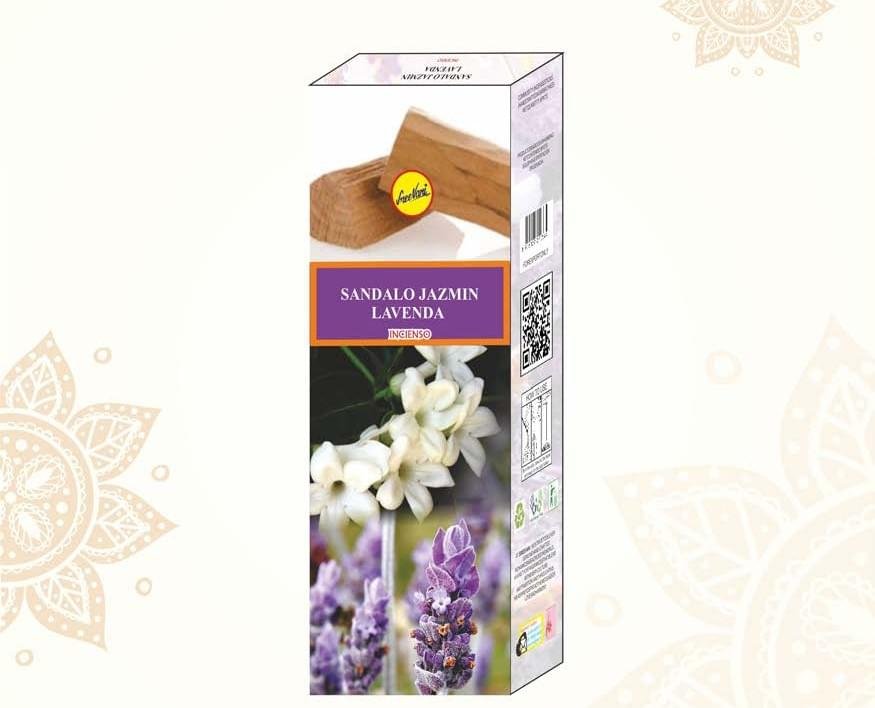 Sreevani Hexa Incense Sandelo Jazmin Lavenda Incienso