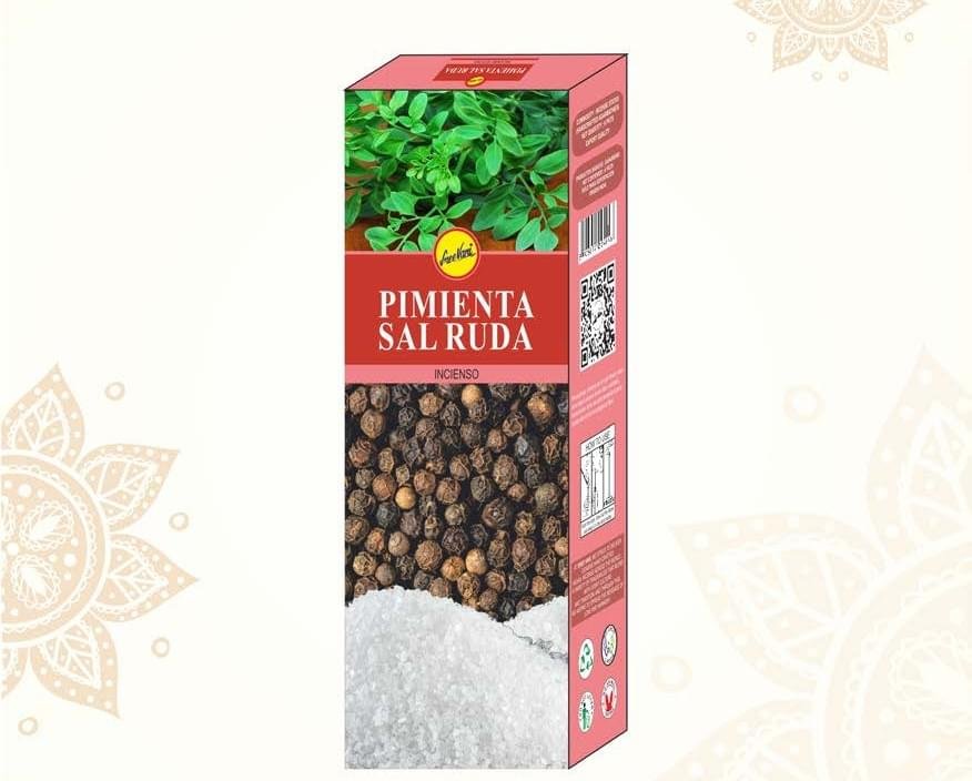 Sreevani Hexa Incense Pimienta Sal Ruda Incienso