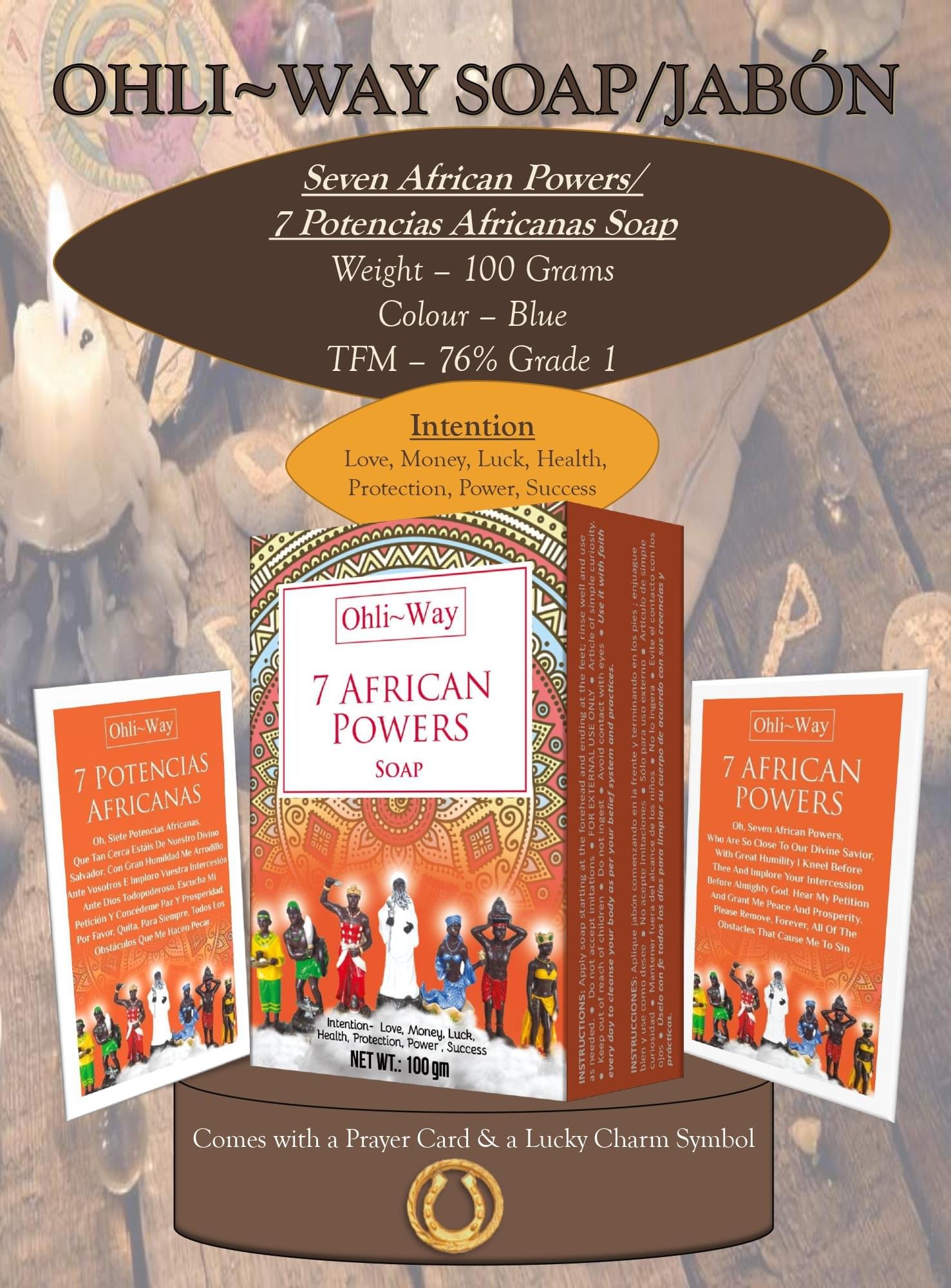 Ohli-Way Soap Spiritual Soap 7 African Powers