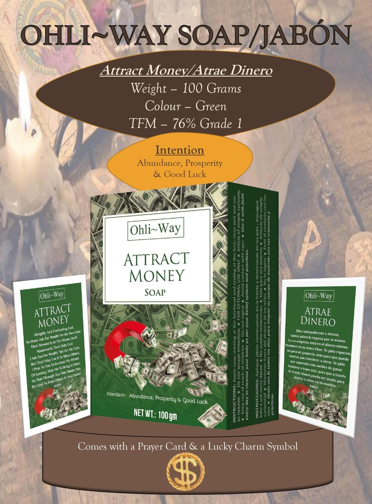 Ohli-Way Soap Spiritual Soap Attract Money