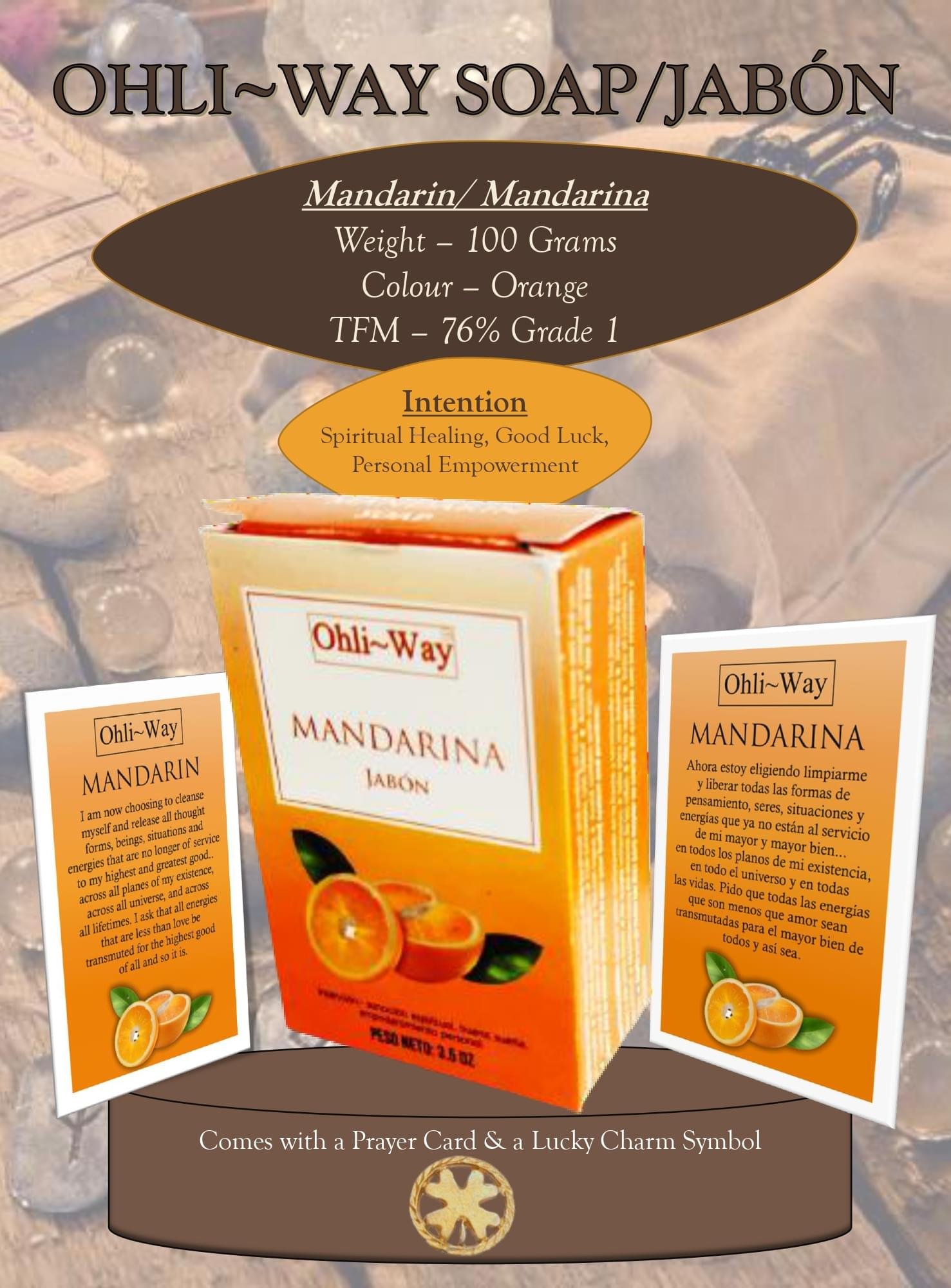 Ohli-Way Soap Spiritual Soap Mandarina