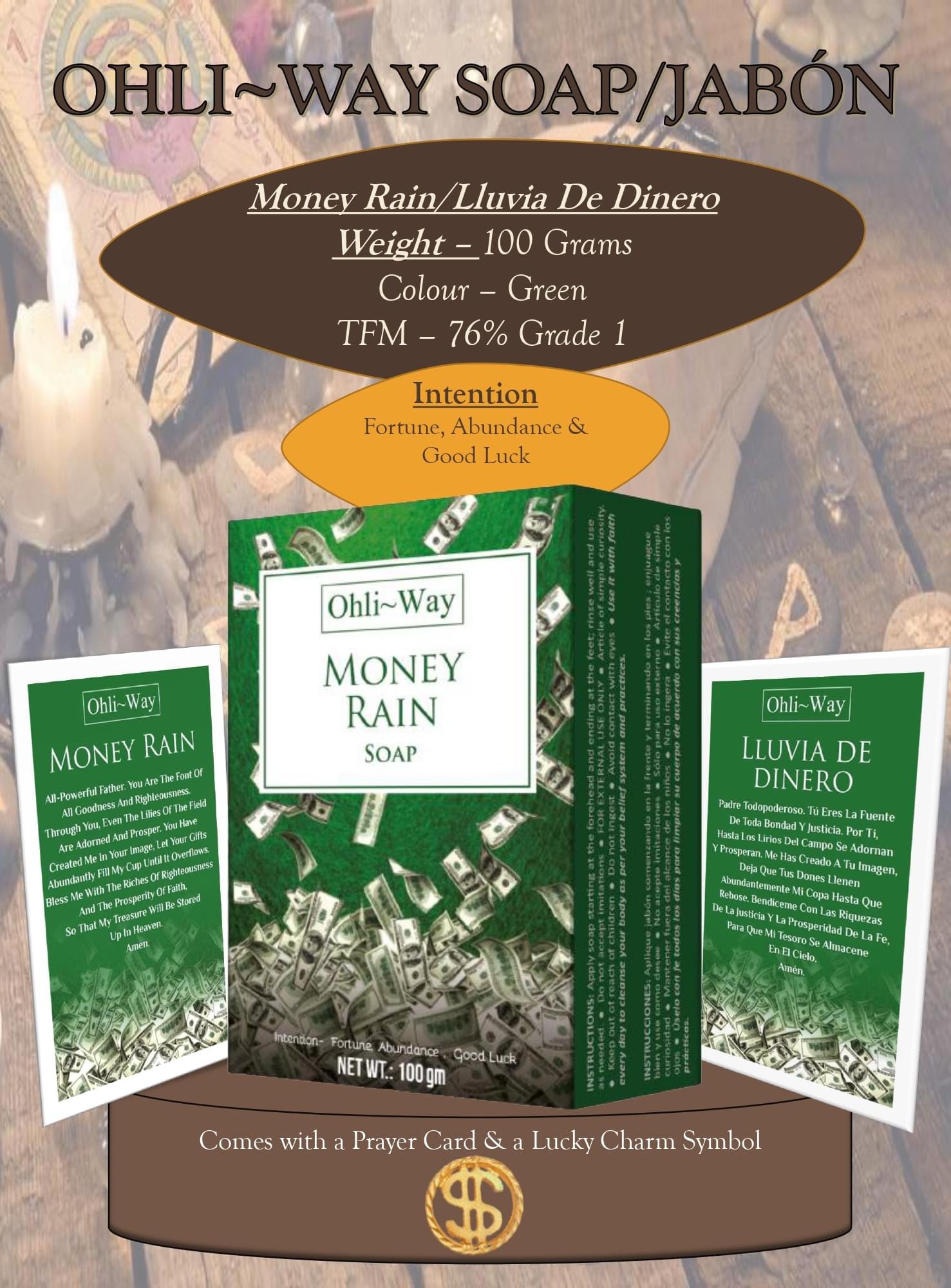 Ohli-Way Soap Spiritual Soap Money Rain