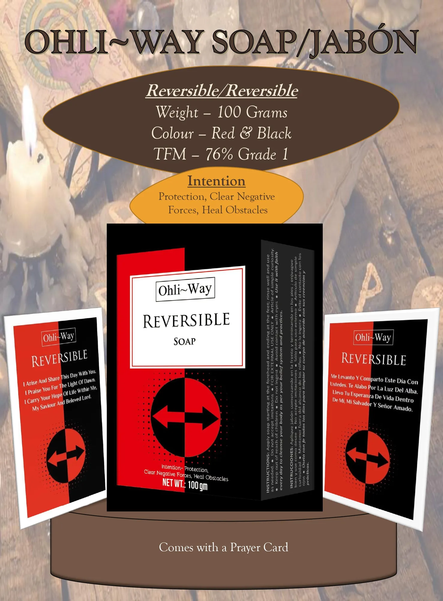 Ohli-Way Soap Spiritual Soap Reversible