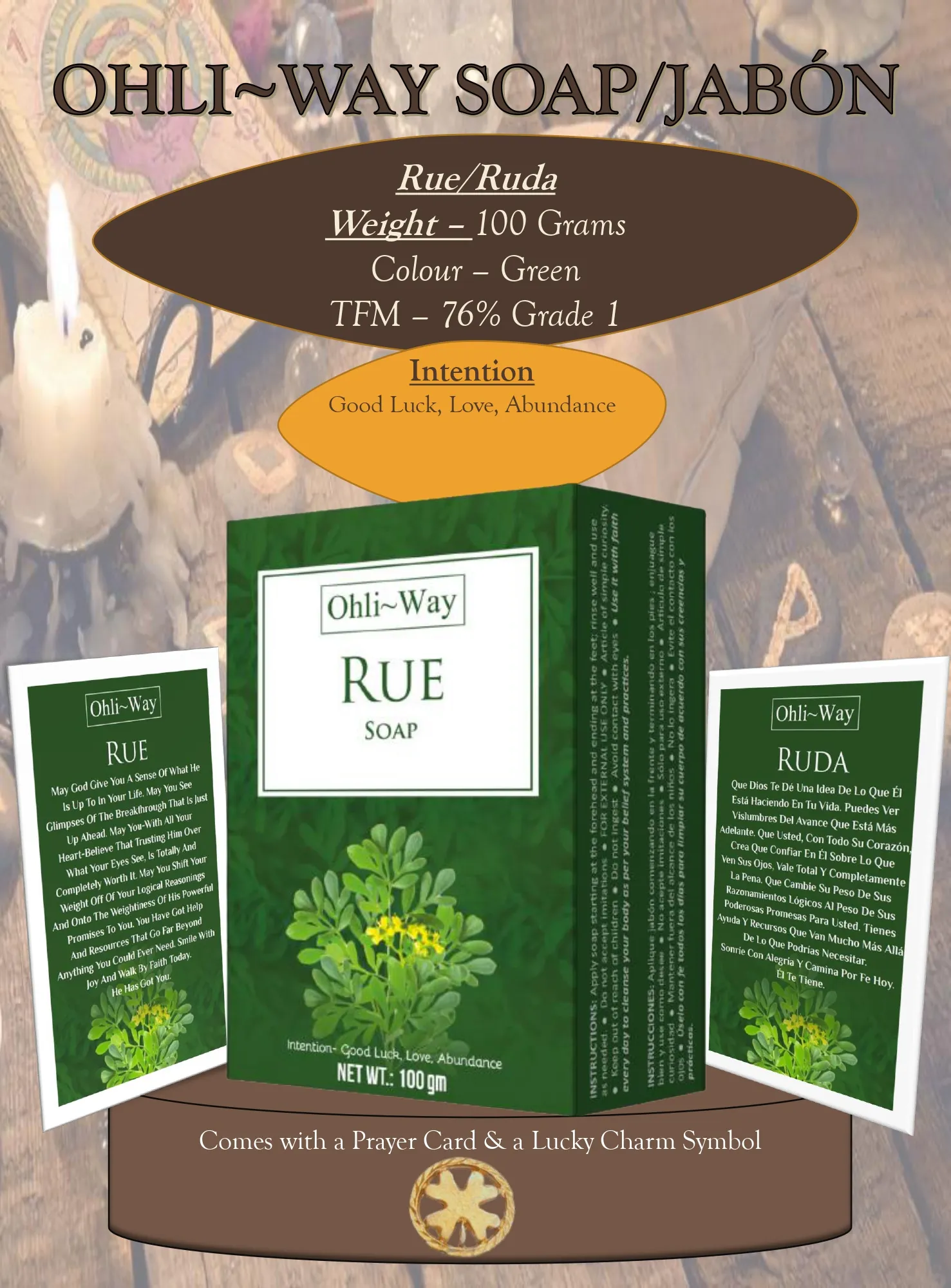 Ohli-Way Soap Spiritual Soap Rue