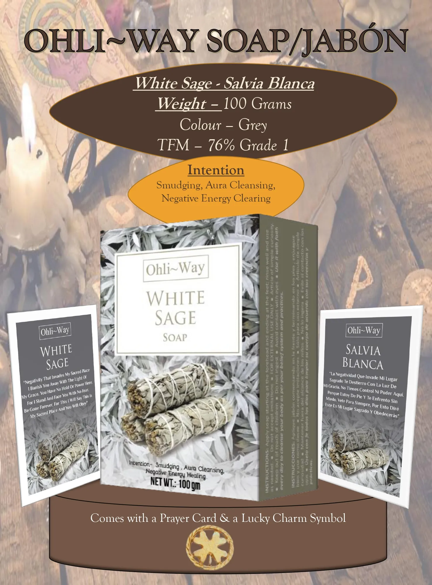 Ohli-Way Soap Spiritual Soap White Sage